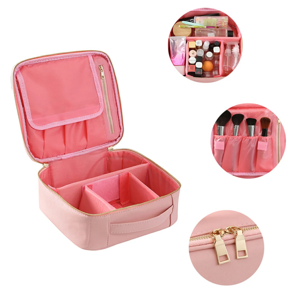 

Large Capacity Cosmetic Bag Convenient Practical User-friendly Design Wash Pouch Travel Toiletry Make Up Kits Storage Case