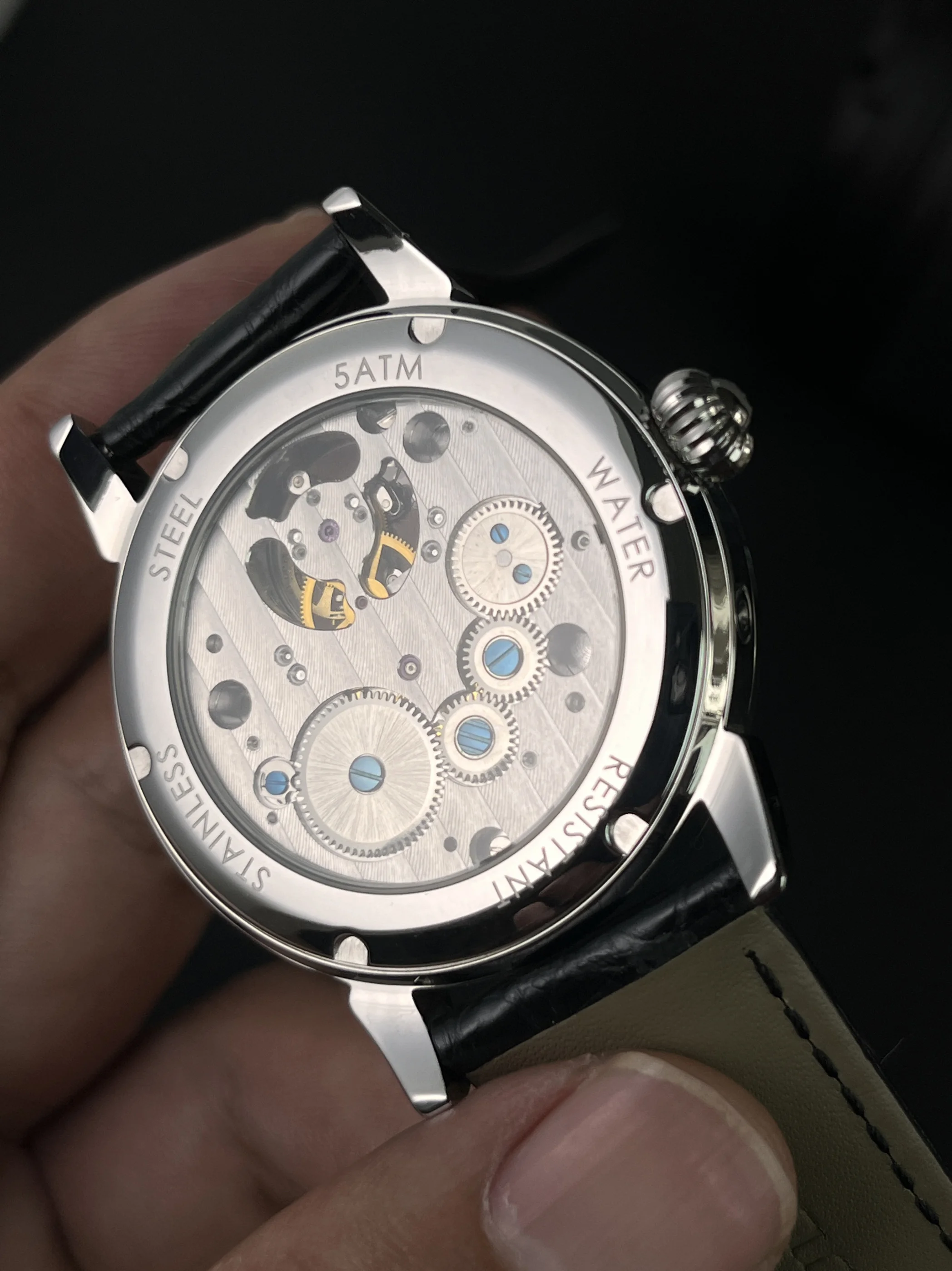 Фото Механизм Seagull Tourbillon ST8000, механические мужские часы с ручным управлением, цветной циферблат, модный литературный и популярный стиль №3