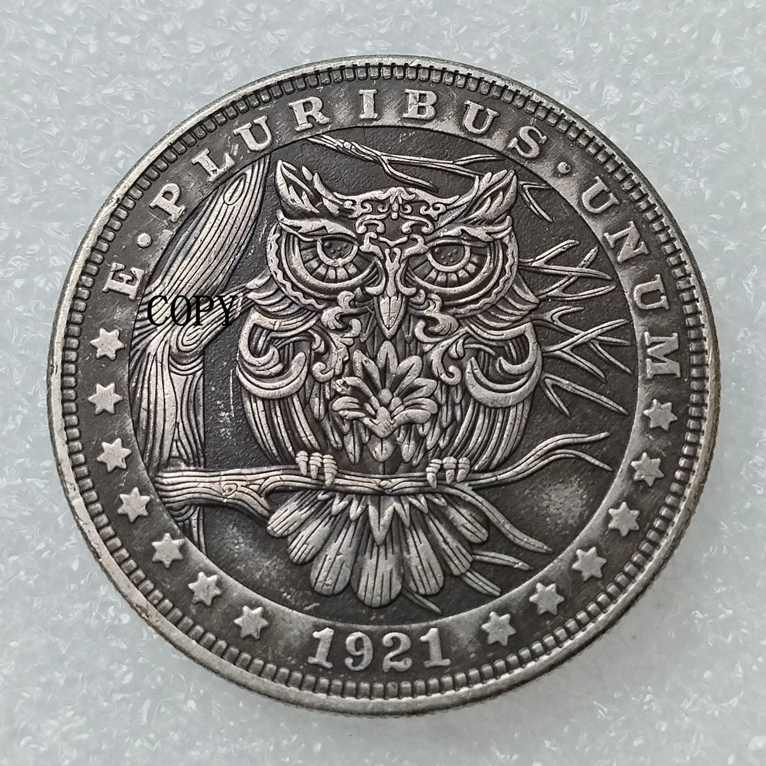 

Серебряный винтажный хобо с монеткой Моргана #280-284