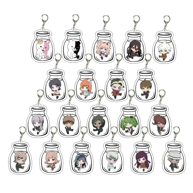 5-20 шт./лот аниме Danganronpa брелок для косплея милый Kirigiri Kyoko Naegi Makoto кулон подруг