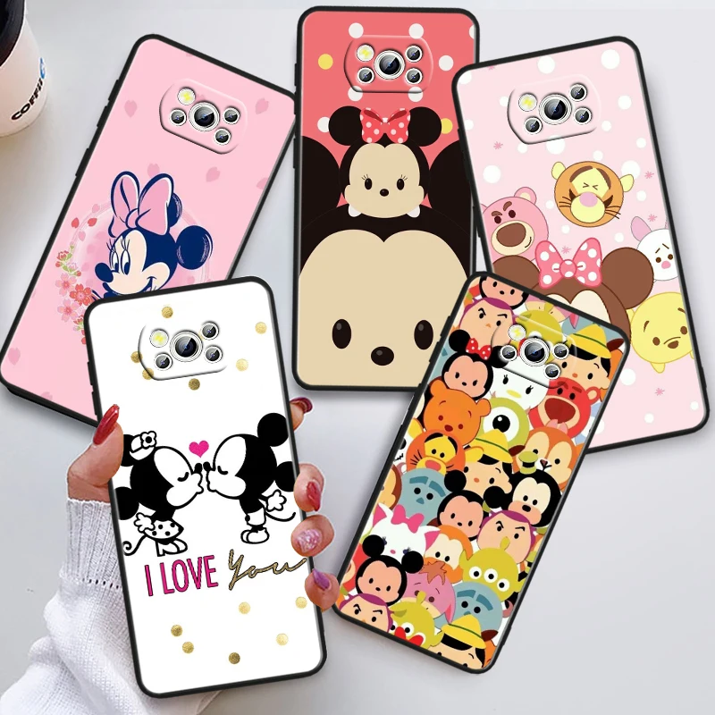 Чехол для телефона с изображением Микки Мауса Диснея Минни Xiaomi Poco X5 X3 Pro X4 F4 F3 GT M5 M5s