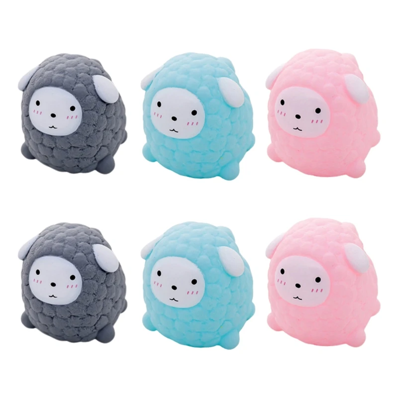

Squeeze out the Sound Pressure Relief Toy Soft Sheep Bath Toys in Fun for Kids Small Squishy Easy to Carry DropShipping