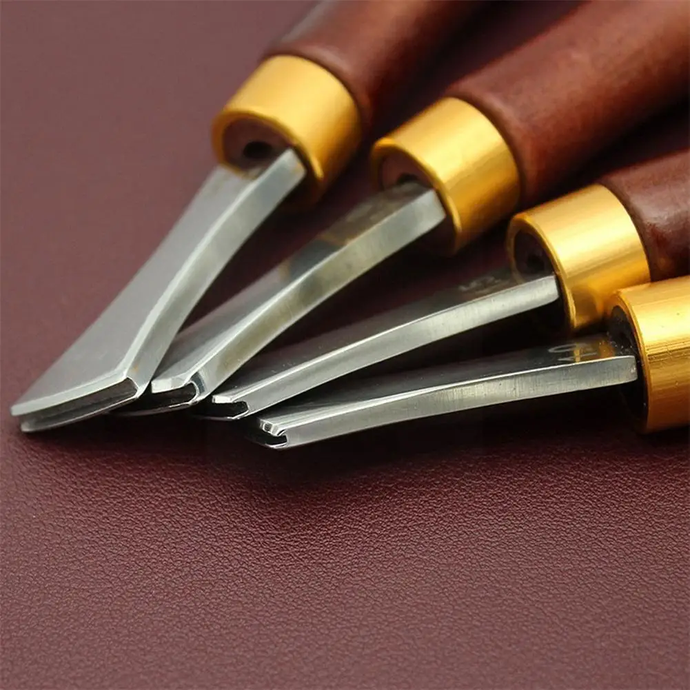 

Leather Arch Edge Sector Shallow Groove Edges Crimper Cold Tool Hot Leather Embedding Thread 1/1.5/2/2.5mm Punch Pressure L C2E3