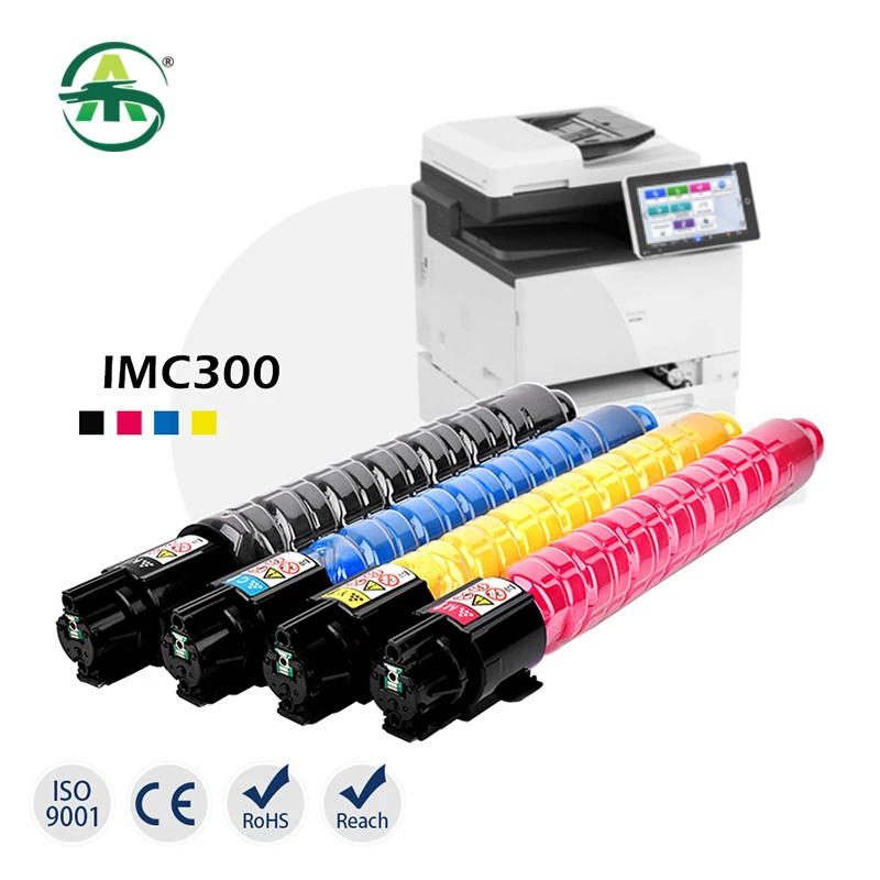 

IM C300 Toner Cartridge Compatible for Ricoh IM C300 400 Printer Cartridge Supplies Printer Spare Parts Bk260g CMY110g 4pcs/set