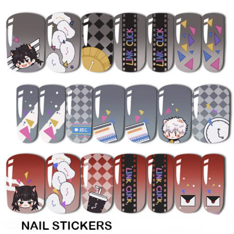 

Игрушечная наклейка по ссылке, аниме cheng xiaoshi lu guang, наклейки для ногтей, Мультяшные игрушки для косплея, хобби, Коллекционирование подарка, м...