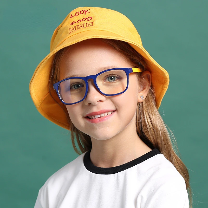 

New Square Anti-blue Light Kids Glasses Optical Frame Children Boy Girls Computer Transparent Anti Blocking Light Eyeglasses