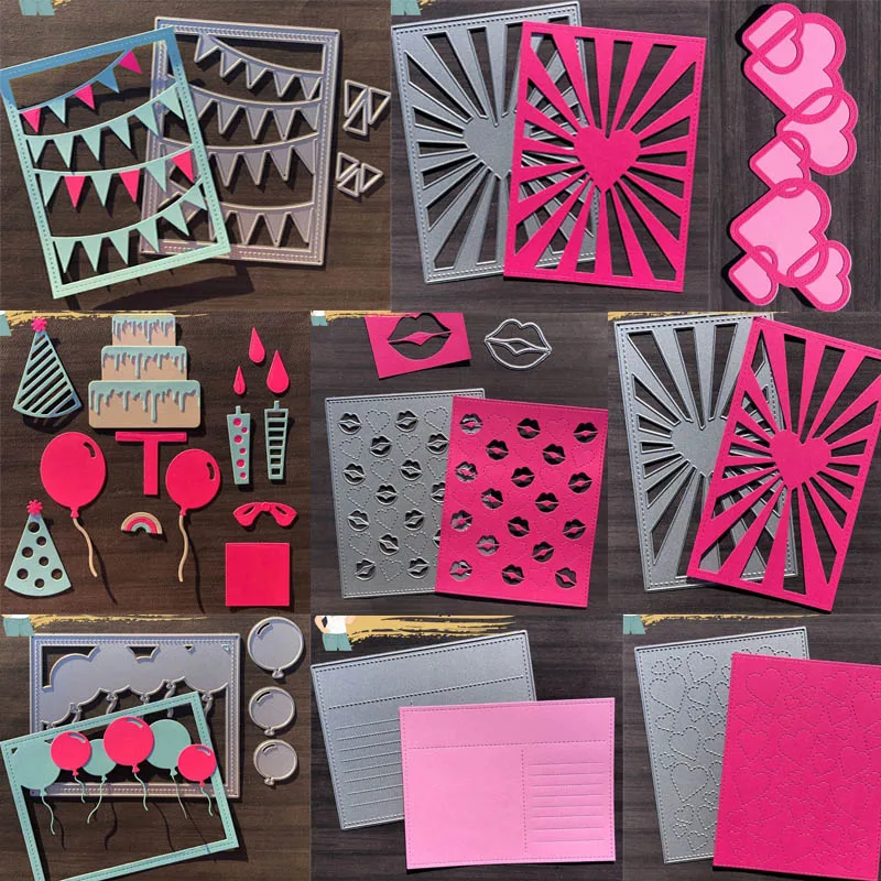 

Металлические штампы в форме сердца и фона, форма для высечки карточек, скрапбукинга, бумаги, рукоделия, ножа, форма, лезвие, перфоратор