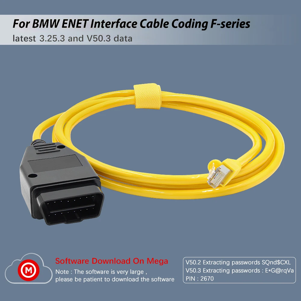 Для BMW F-Series ESYS ENET Ethernet к OBD интерфейсу для автомобильный инструмент OBD2 ECU