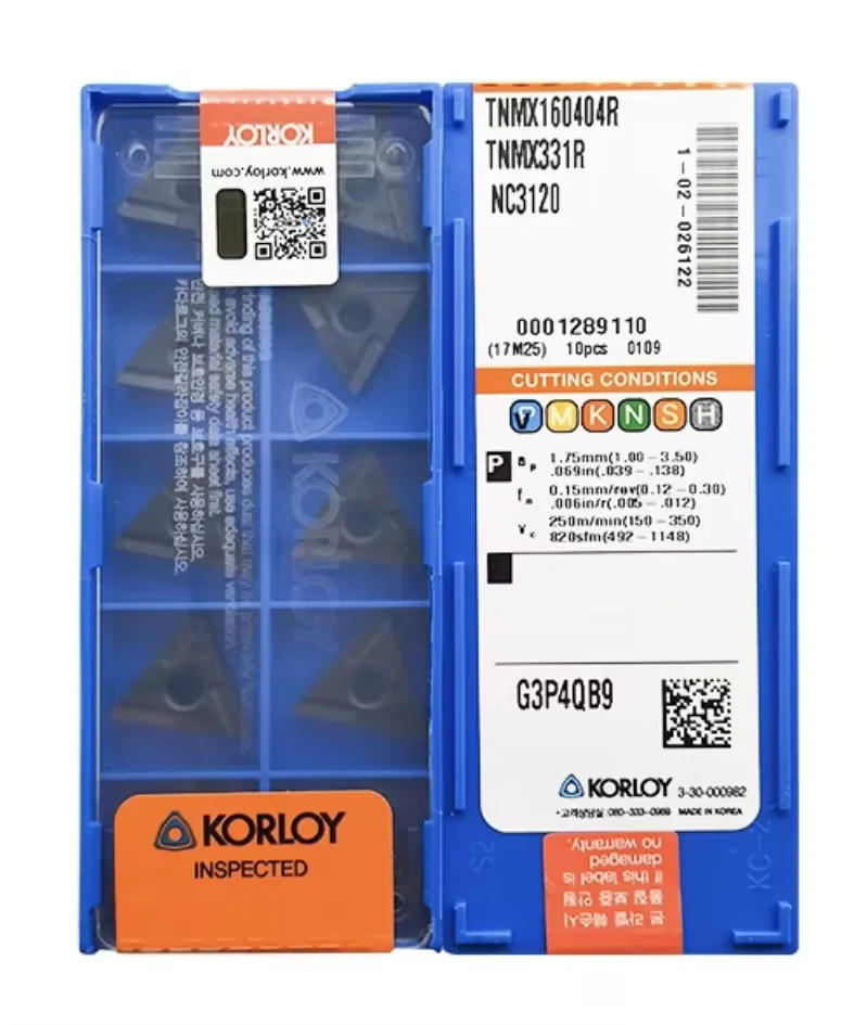 

KORLOY Твердосплавная вставка TNMX160408L-SH NC3225