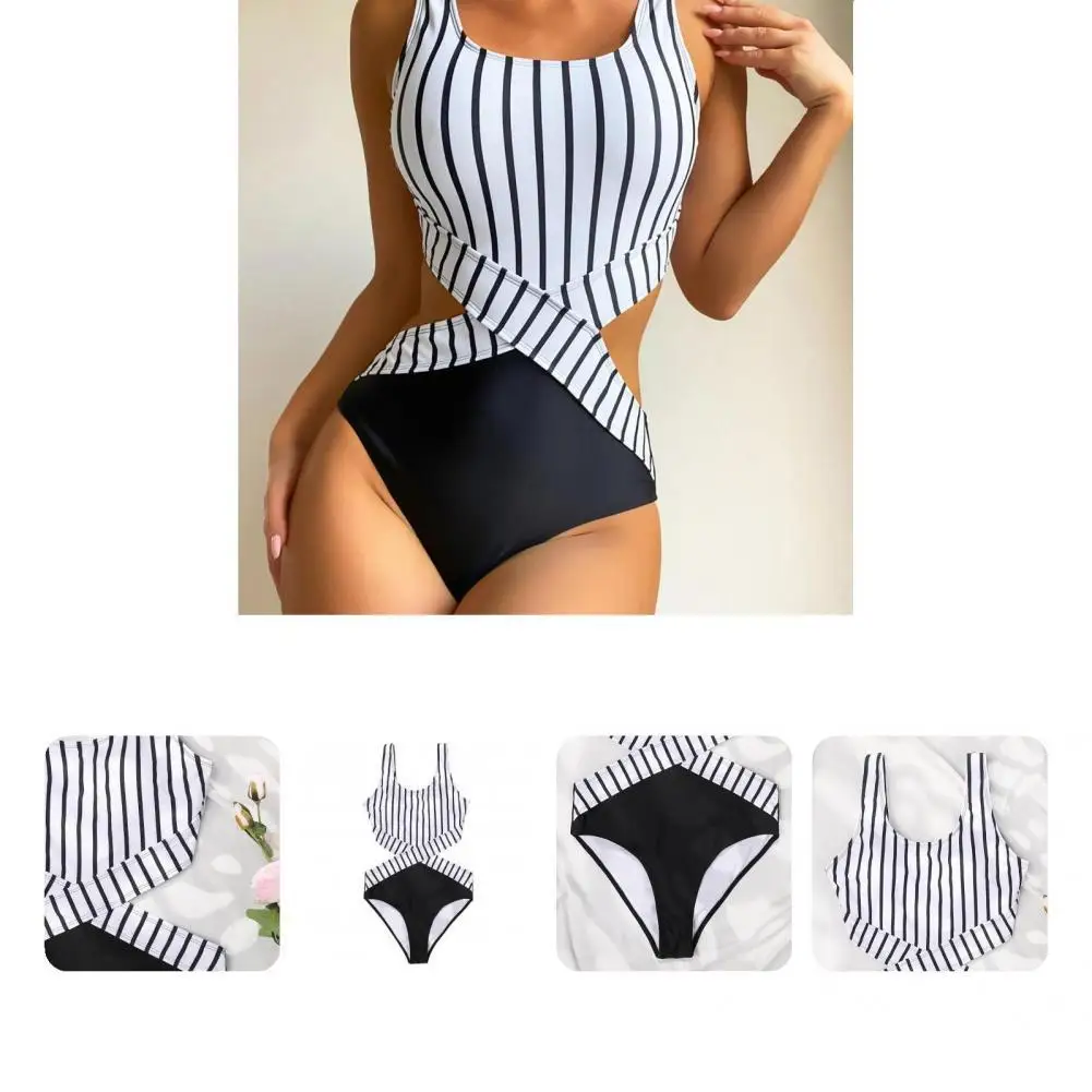 

Ladies Stylish Slim Openwork Swimsuit Summer Women Swimwear Wire Free for Spa