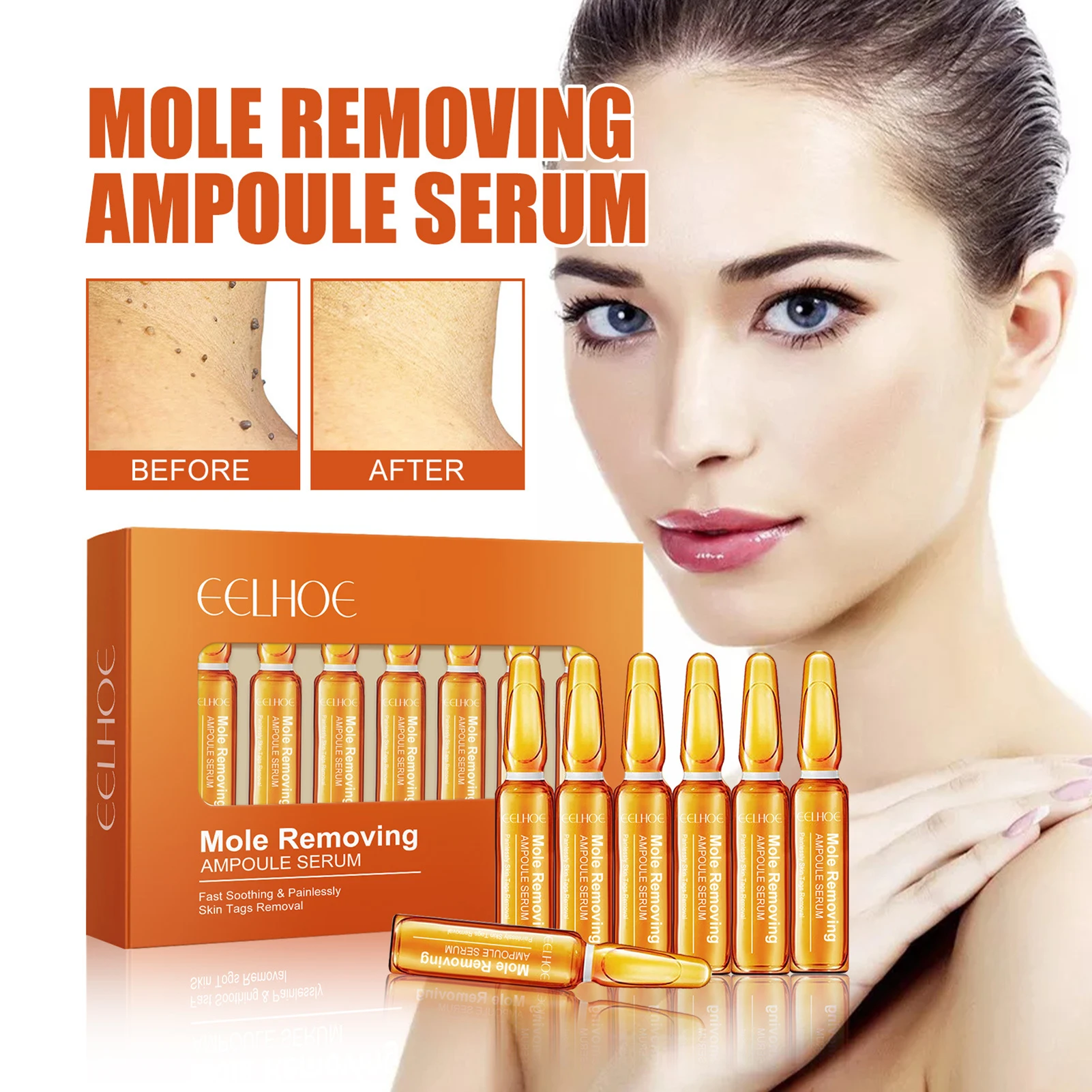 

Эссенция для ухода за кожей, эссенция для чистки, натуральные ингредиенты, удаление бородавок для всех типов кожи для взрослых