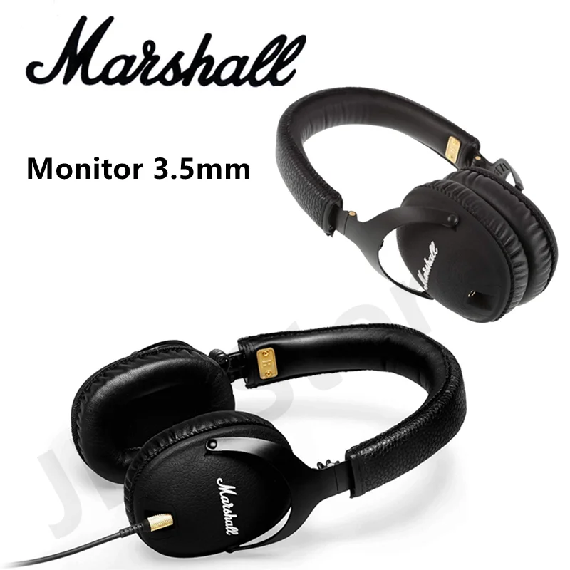 

Original Marshall Monitor 3.5mm Wired Headsets HiFi Gaming with Mic Headphones Sport Earphone for Pop Rock Music