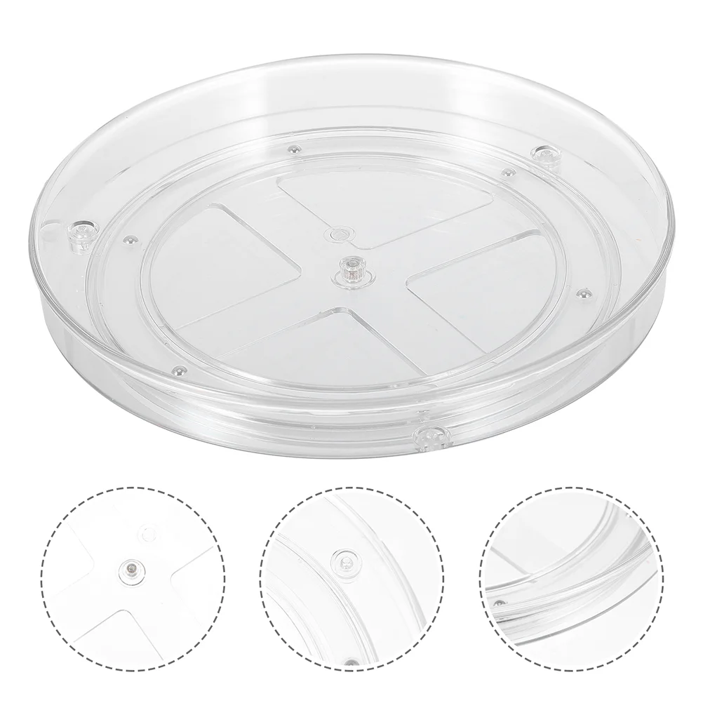 

Lazy Susan Turntable Rack Cabinet Organizer Rotating Condiment Tray for Pantry Kitchen Vanity Bathroom Jewelry Container