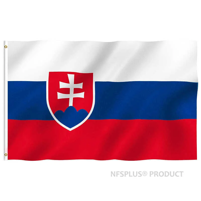 

Slovakia Flag 90x150cm 100% Polyester Double Sides Printed National Flags And Banners For Decoration Celebration Parade Sports