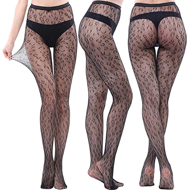 

Women's Stockings Sexy Fishnet Pantyhose Fashion Mesh Cutout Spider Web Thin Black Ultra-Thin Girls Long Pants (No Underwear)