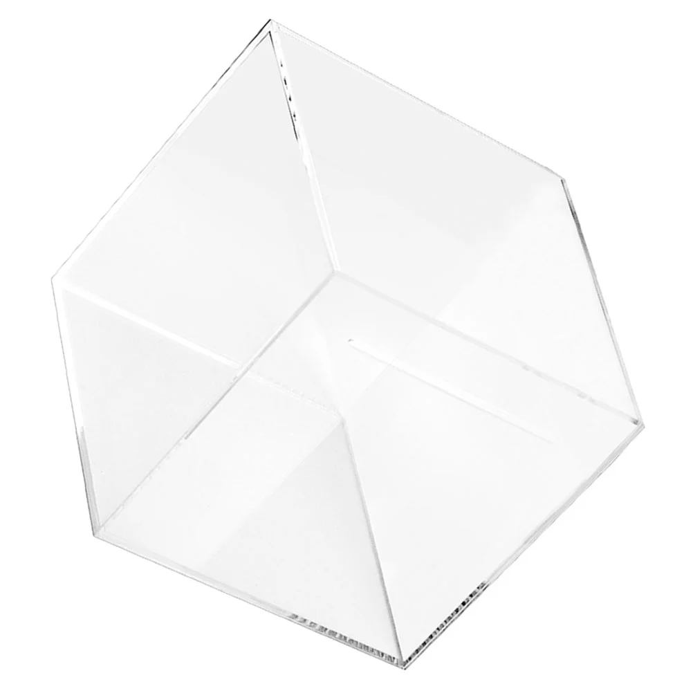 

Acrylic Piggy Bank Money Jars Only Saving Holder Clear Cash Out Transparent Savings