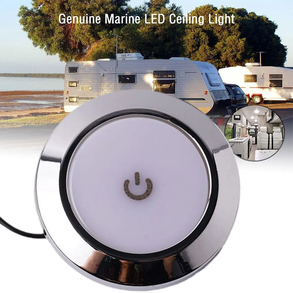 

12 В 24 В RV светодиодный потолочный купольный светильник для крыши внутренняя лампа для автодома кемпера фургона морской лодки Аксессуары Y1L2