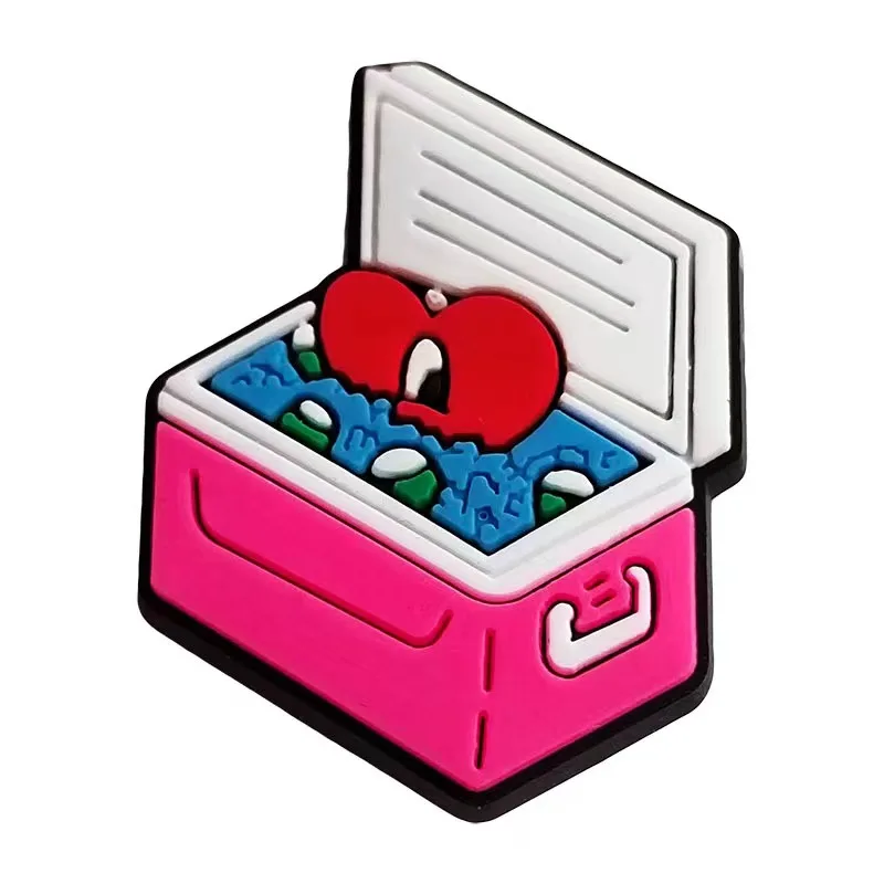 18pcs/set Hot sell Clown Garden Shoes Accessories PVC Bad Bunny Shoe Decorations Fit Kids Croc Jibz Charm X-mas Gift