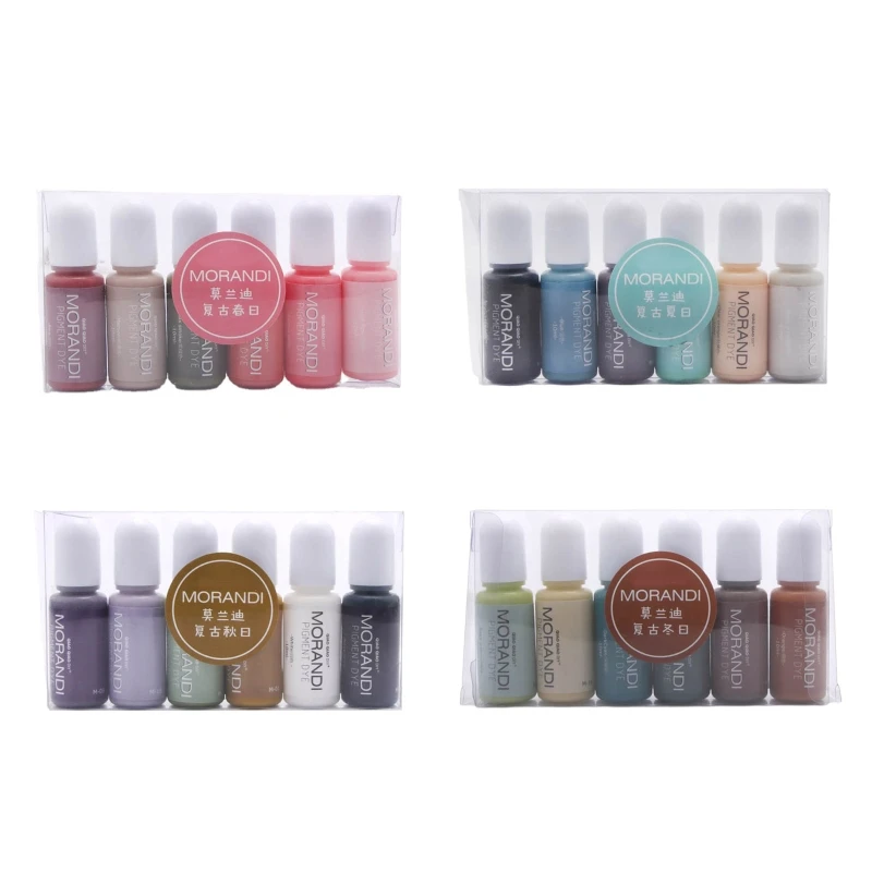 

Набор 6 цветов 95AB, цвет «сделай сам», пигмент из эпоксидной смолы, искусственная жидкость, муравей для рукоделия, материалы для изготовления ...