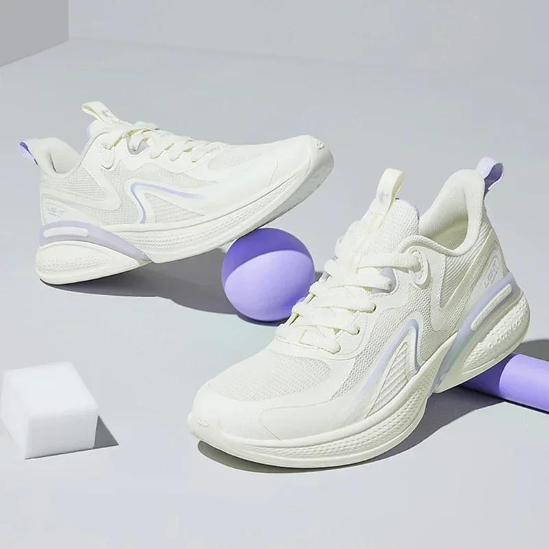 QIAODAN SuTan SE Running Shoes for Women 2024 Autumn New Mesh Breathable Lightweight Soft-soled Female Sports XM26230236F