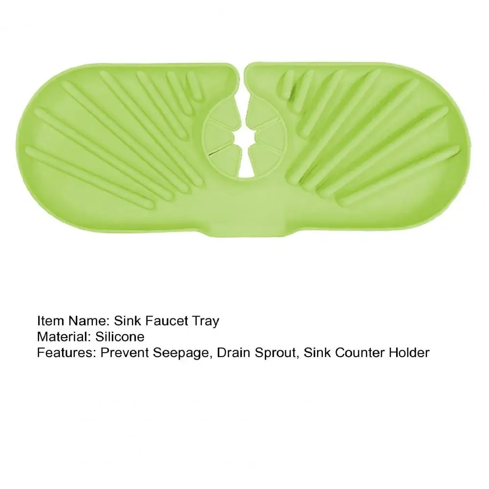 Брызговик для кухонного крана силиконовый лоток смесителя раковины дренажная