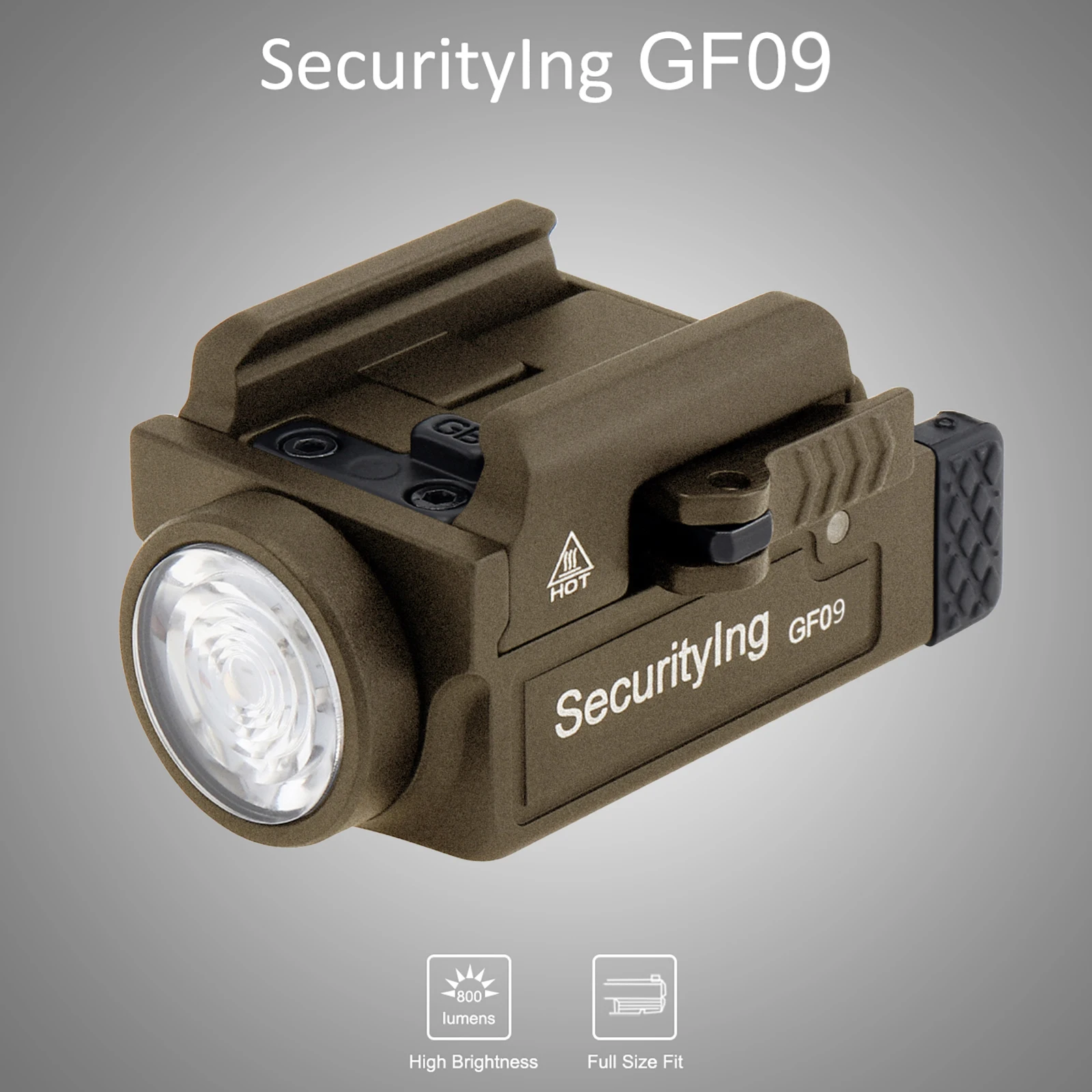 Перезаряжаемый мини-фонарик для направляющих MIL-STD-1913 с планкой Пикатинни