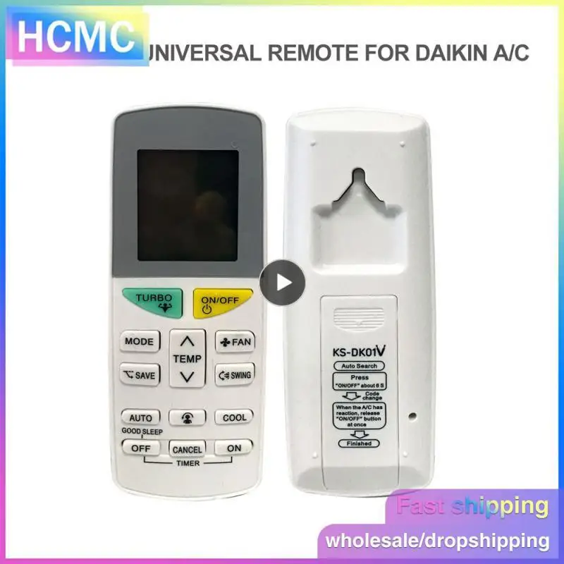 

Совместимый пульт дистанционного управления для умного дома Crc2210v Daikin пульт дистанционного управления для кондиционера прочная фотография белый пульт дистанционного управления