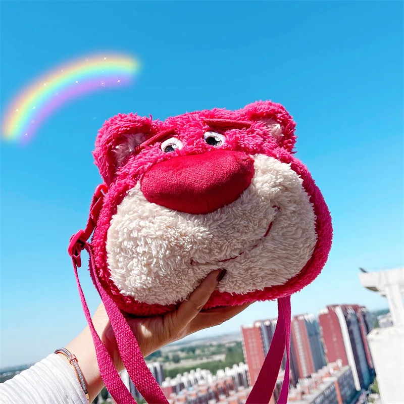 

Shoulder Bag Handbag New Messenger Bag Female Student College Wind Mobile Phone Bag JK Wind Lolita Cute Strawberry Bear Doll Bag