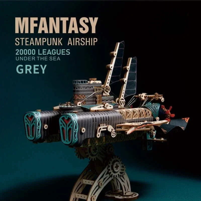 3D деревянная головоломка в стиле стимпанк модель дирижаря наборы строительных