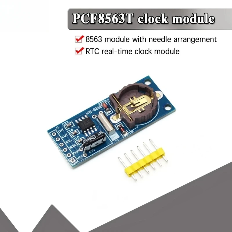 Фото Новая плата модуля RTC часов реального времени PCF8563 PCF8563T 8563 IIC хорошо, чем DS3231 AT24C32 (без аккумулятора) №1