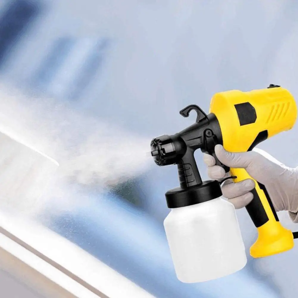 

500W Electric Spray Gun Household Paint Sprayer Flow Control High Pressure Airbrush For Painting Ceiling Walls Fence Door M5L5