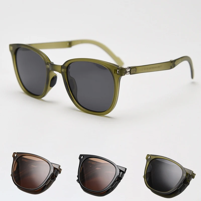 Инновационные Новые складные солнцезащитные очки TR90 стильные унисекс винтажные
