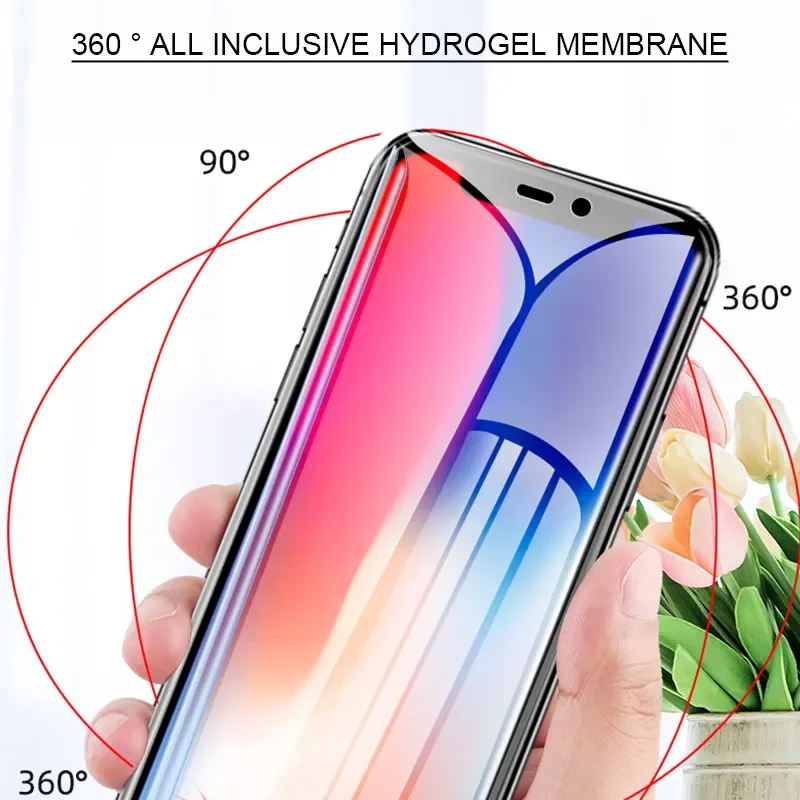 4PCS Hydrogel Film for iPhone 13 12 11 Pro Max Mini Screen Protector for iPhone XR XS Max X SE 2020 7 8 6S Plus 6