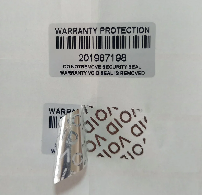 

Защитная наклейка (30 мм X 15 мм), водонепроницаемая защитная наклейка, устойчивая к темперам, незаказанная этикетка с серийным номером (100 шт./партия)