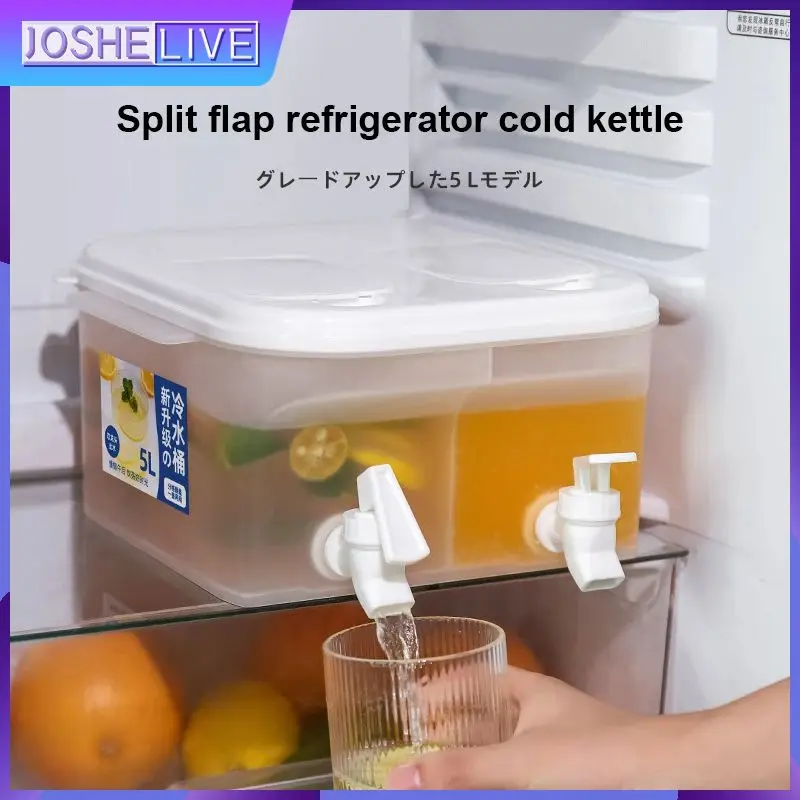 

White Food Grade Pp Material Drinkware Kettle Pot Safe Iced Beverage Dispenser Fruit Tea Teapot Kitchen Supplies Accessories 5l