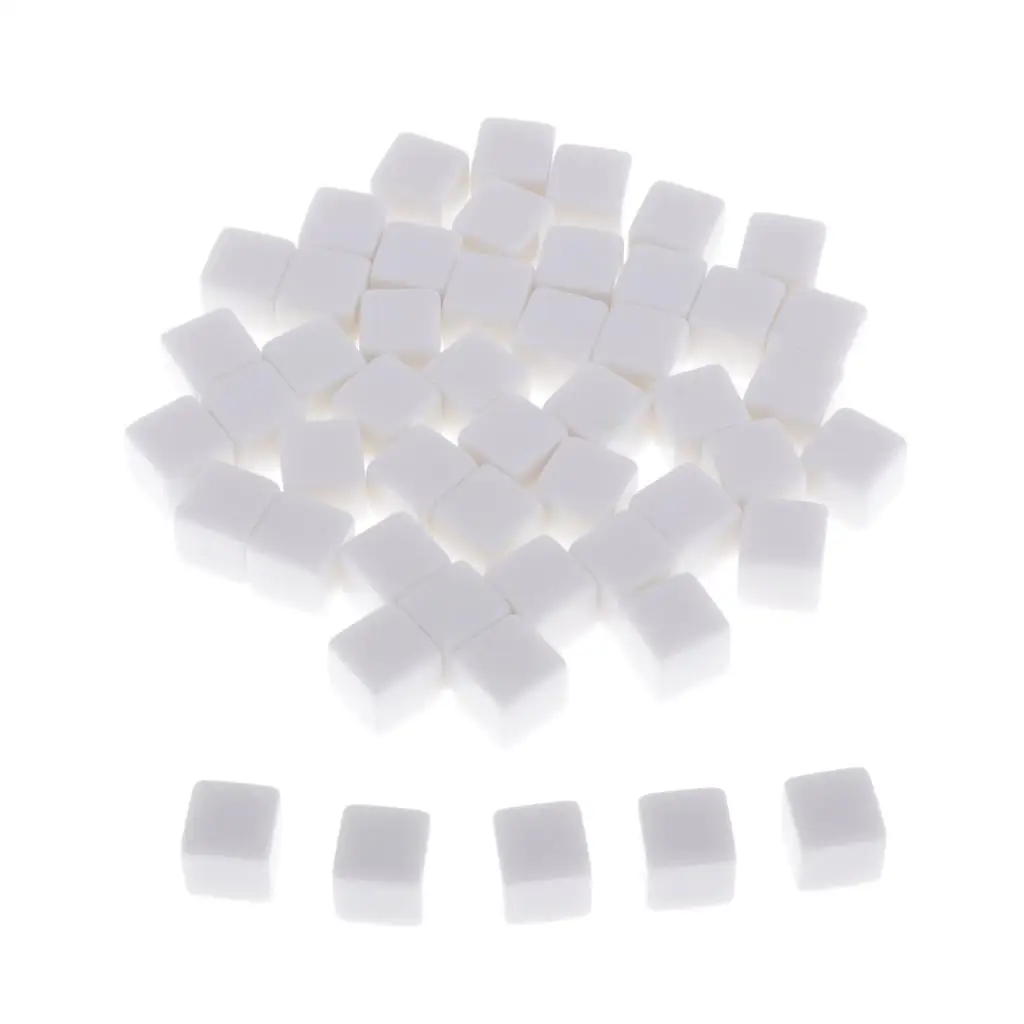 

50x игровой набор пустых игральных костей D6