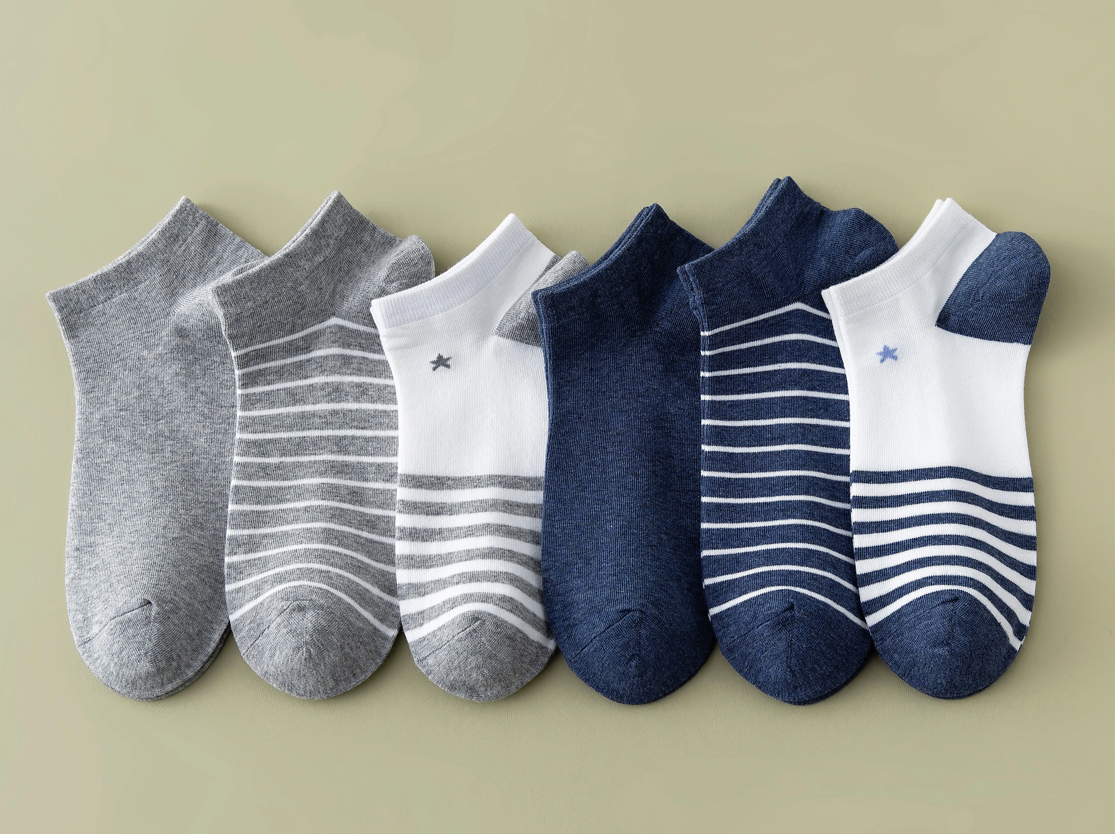 

6 Pairs Men Cotton Socks Men Low Cut Socks Breathable No Show Male Sports Socks 9389