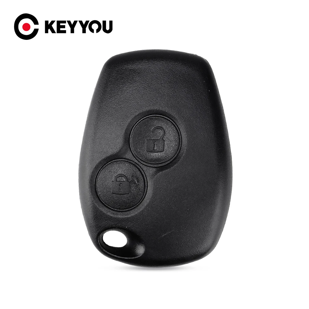 

KEYYOU 2 Buttons Replacement Car Key Shell Remote Cover Case Blank Fob For Renault Dacia Modus Clio 3 Twingo Kangoo 2 No Blade