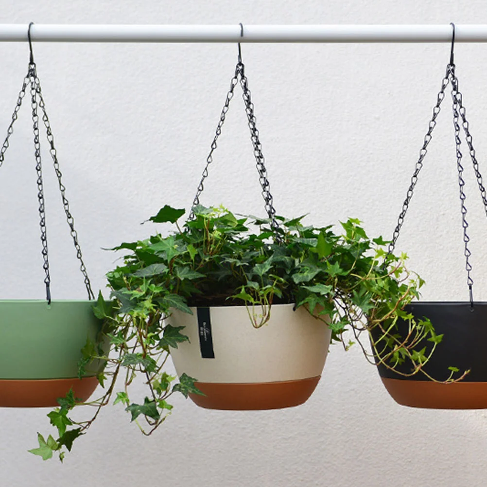 

Balcony Planter Holder Flower Container Planting Large Hanging Basket Plants Pot Decor Wall Type Flowerpot