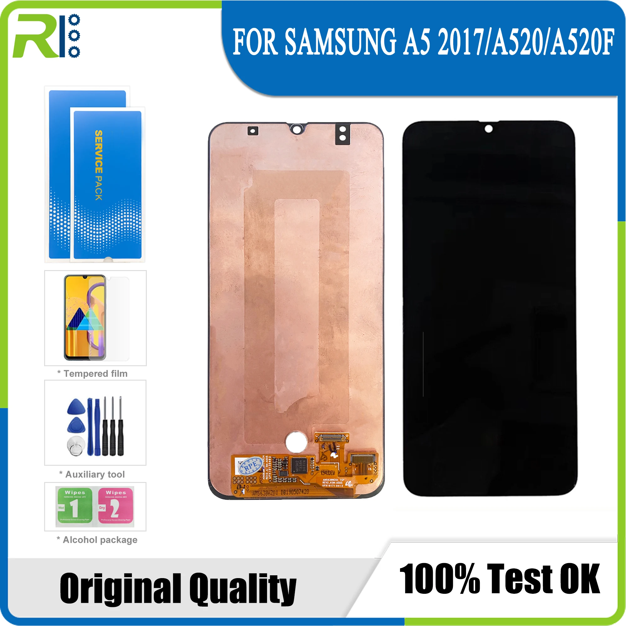 

Original quality Super AMOLED 6.4 "Display For Samsung Galaxy A50 A505 A505F/DS A505FD A505F A505A LCD Display touchscreen