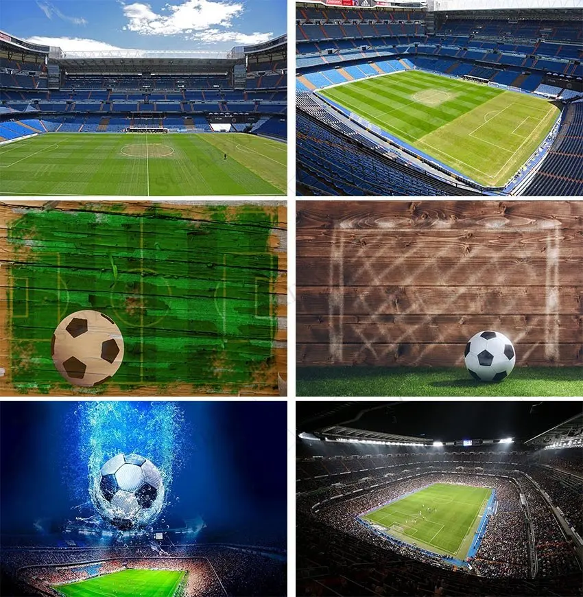 

Boy Birthday Background for Photography Football Soccer Field Sports Poster Baby Shower Backdrop Photo Studio Photophone Banner