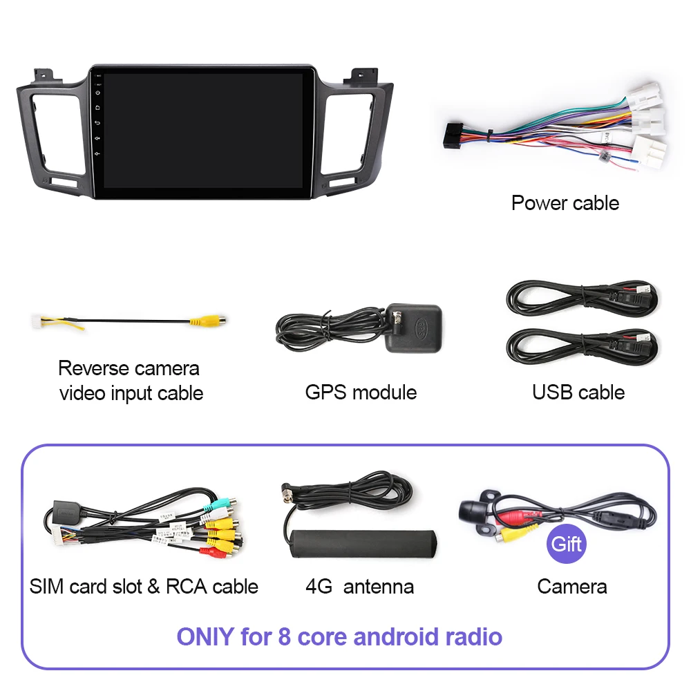 Автомобильный мультимедийный плеер Android 10 0 для Toyota RAV4 RAV 4 2013-2017 2Din Авторадио