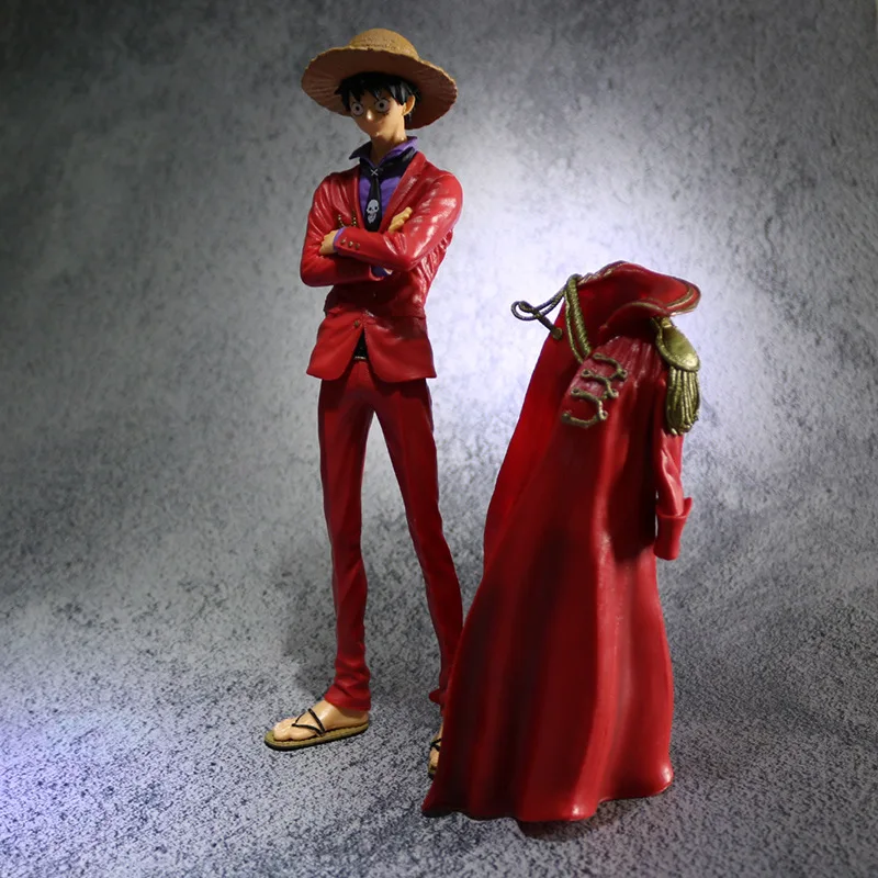 

Bandai Новый Аниме One Piece 20-я годовщина накидка красная модель Луффи украшение игрушка коллекционный подарок