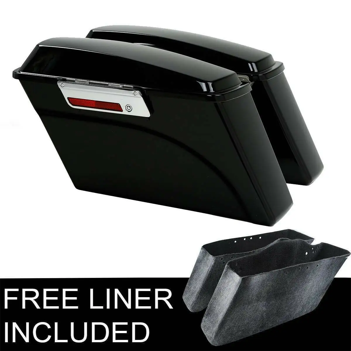 Мотоциклетные жесткие седельные сумки для Harley Touring Road King Street Electra Glide 1994-2013 Dyna Softail