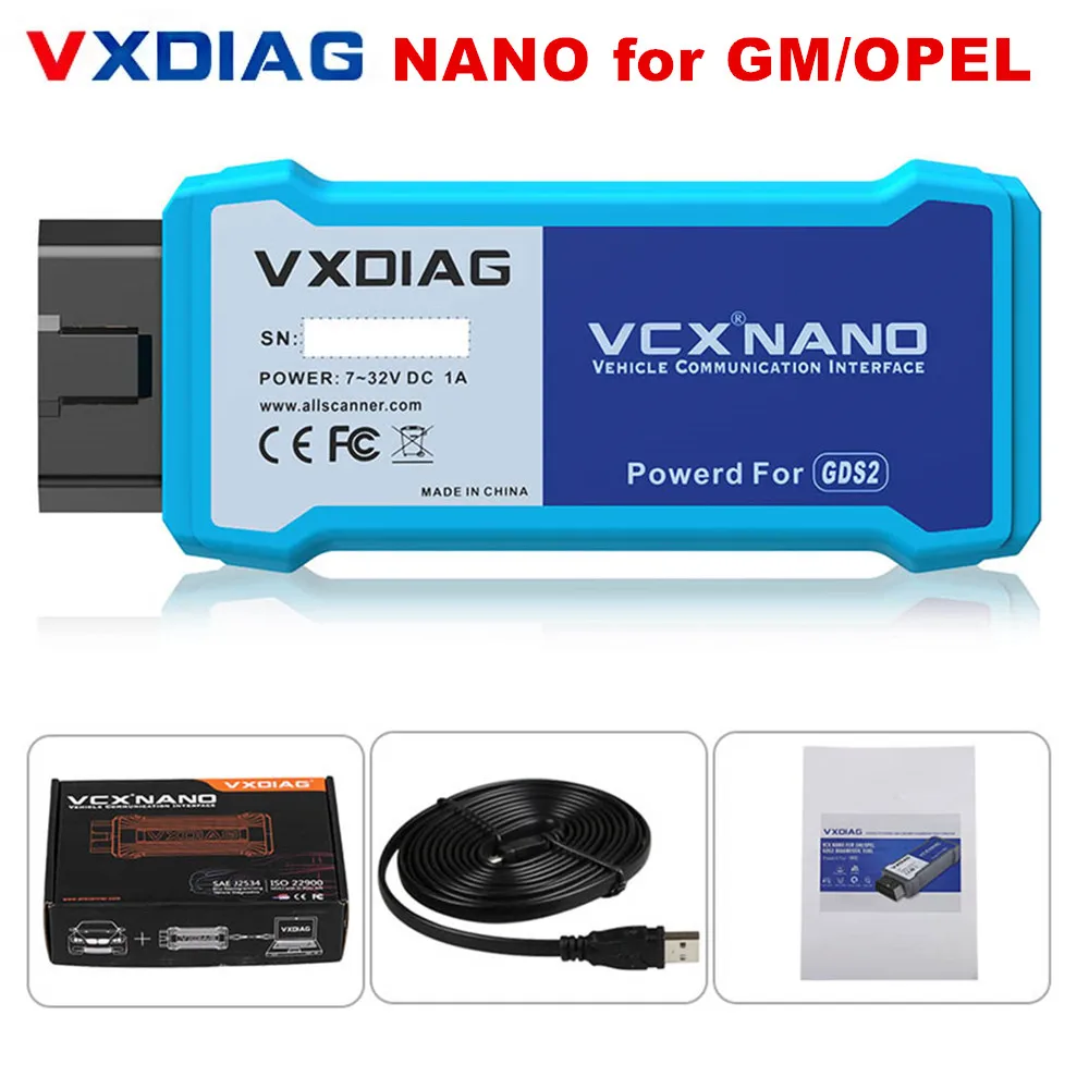 

VXDIAG VCX NANO For GM & Opel Code Scanner For auto ECU Programming Coding OBD2 Car Professional Diagnostic Tools USB or Wifi