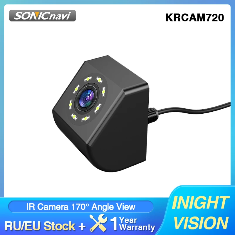 Car IR Rear Camera 720P HD Rearview Monitor Back Reverse Camera 170 Degree Angle Night Vision Parking Assistance Camera