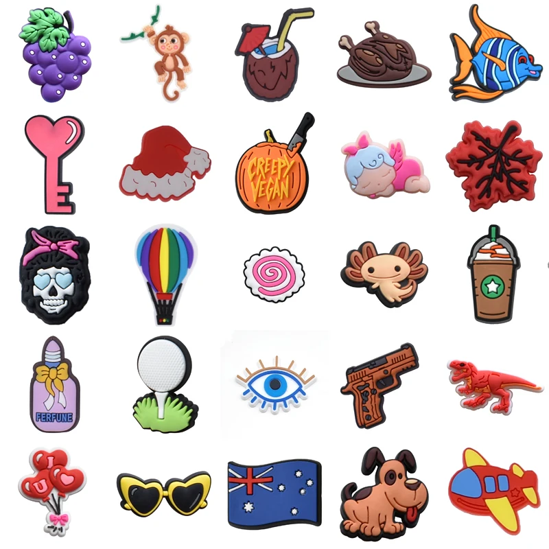 

Дизайнерские рождественские подарки, женские летние булавки, Детские булавки для крокса, очаровательные булавки для джинсов, обуви, подвески для обуви, аксессуары, Наборы украшений