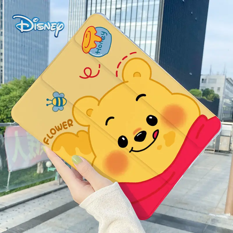 

Disney Winnie the Pooh Cartoon Flip Tablet Case For iPad Air 4 3 2 1 Mini 6 5 Pro 2017 2018 2019 2020 Leather Smart Covers
