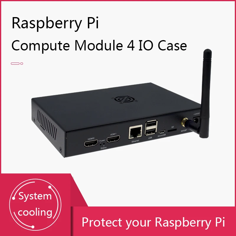 Raspberry Pi компьютерный модуль 4 плата ввода-вывода CM4 чехол металлический корпус
