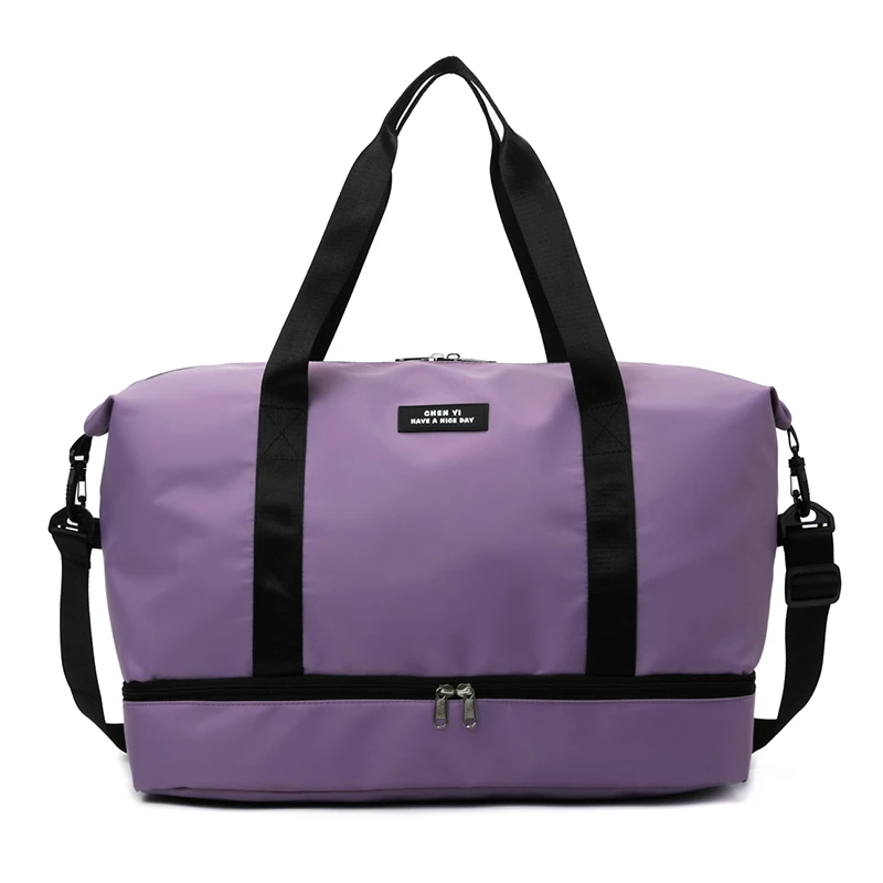 

2023 New Fashion Travel Bags For Women Large Capacity Men's Sports bag Waterproof Female Messenger Bag Dry And Wet Dropshipping